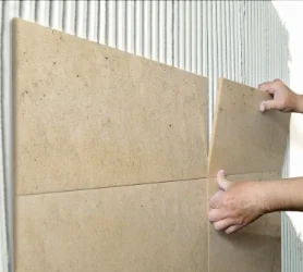 5 External Elevation Tiles & Stone Fixing - Step 1