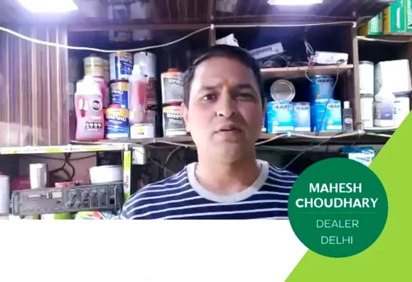 Mahesh Choudhary, Tenax dealer from Noida